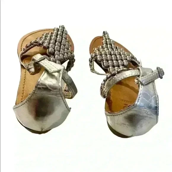 Bakers Women's Sliver Beaded Sandals - Picture 3 of 3